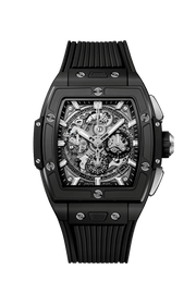 Hublot Spirit Of Big Bang Black Magic 642.CI.0170.RX - cassa ceramica nera - cinturino caucciù nero - quadrante scheletrato con cronografo e datario